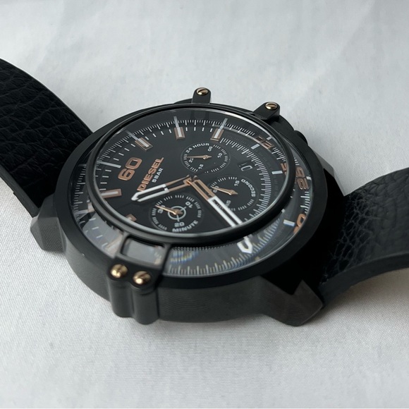 Diesel Deadeye Leather Chronograph Mens Watch DZ4409 - Picture 9 of 12